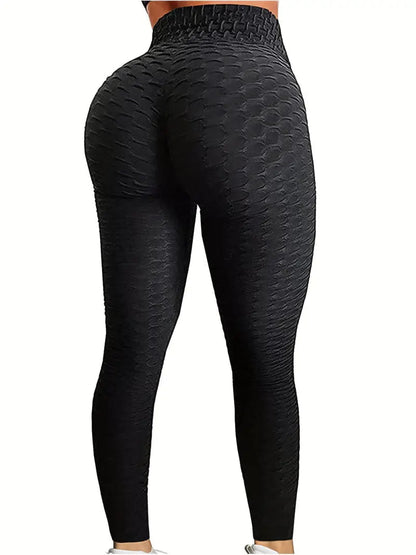 Leggings | Anti Cellulite Honeycomb Black - Gorgeous Feather