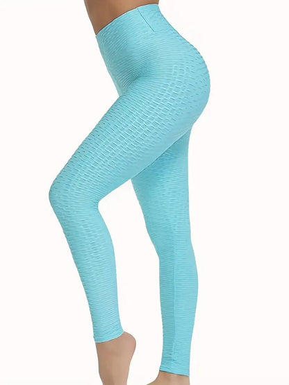 Leggings | Anti Cellulite Honeycomb Lake Blue - Gorgeous Feather
