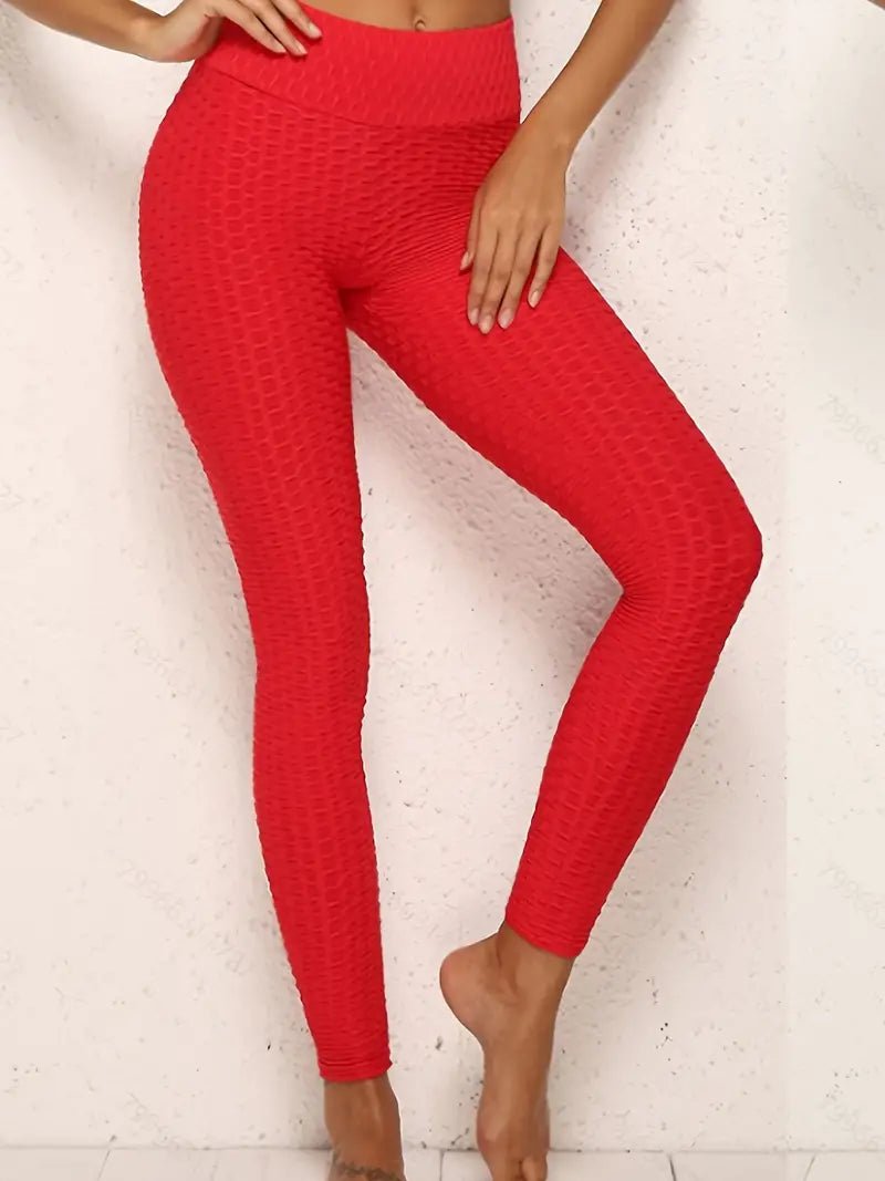 Leggings | Anti Cellulite Honeycomb Red - Gorgeous Feather