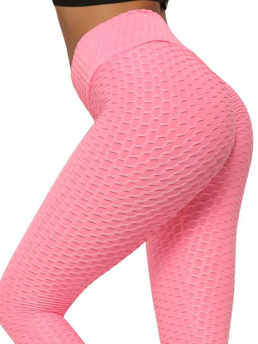Leggings | Anti Cellulite Honeycomb Rose Red - Gorgeous Feather
