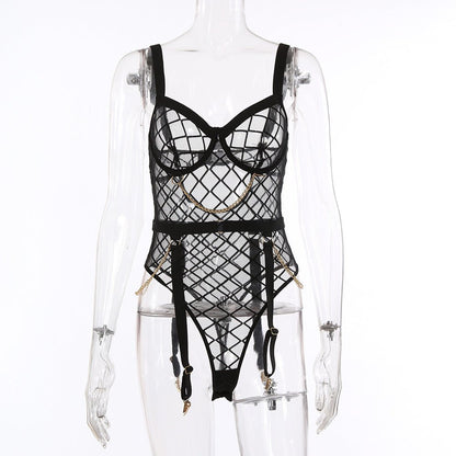 Lingerie Set Lace Suspender Underwer Set - Gorgeous Feather