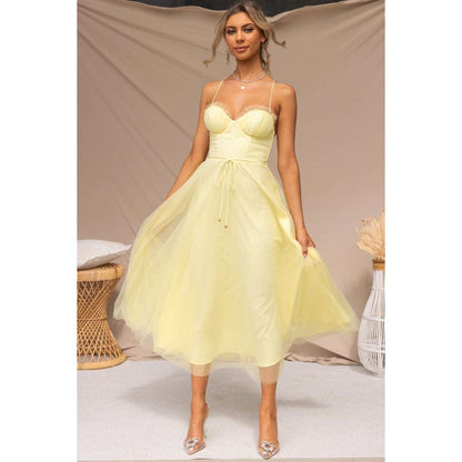 Maxi Dress | Sleeveless Sling Casual Dress - Gorgeous Feather
