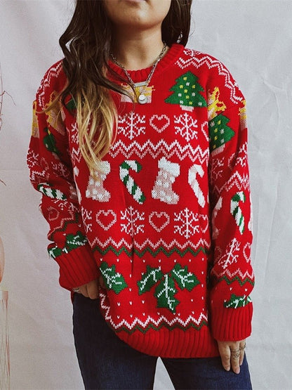 Winter Tops Stylish Loose Funny Christmas Sweaters - Gorgeous Feather