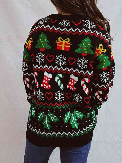 Winter Tops Stylish Loose Funny Christmas Sweaters - Gorgeous Feather
