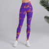 Seamless Leggings Yoga Pants Tie-dye Printed