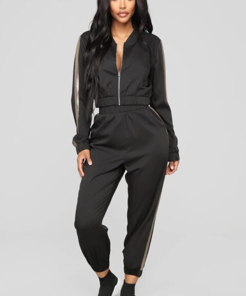 Loungewear | Fashion Two pcs Set Black