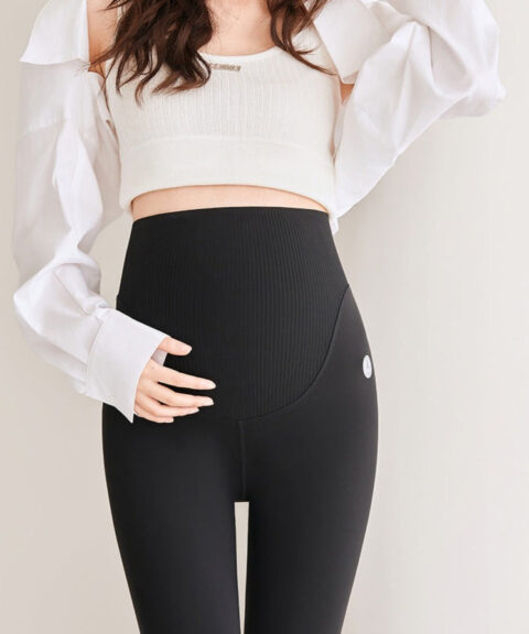 Maternity Dresses | Leggings Black - GORGEOUS FEATHER