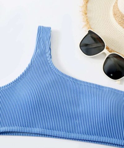 Swimsuit | Sexy One Shoulder Bikini Set - GORGEOUS FEATHER