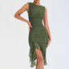 bodycondressslimskinnysleevelessmididressgorgeousfeather325566 Bodycon Dress | Slim Skinny Sleeveless Midi Dress Gorgeous Feather