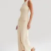 Elegant Knitted Sleeveless Long Maxi Dress - Gorgeous Feather