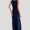 Elegant Knitted Sleeveless Long Maxi Dress - Gorgeous Feather