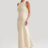 elegantknittedsleevelesslongmaxidressgorgeousfeather395263 Elegant Knitted Sleeveless Long Maxi Dress Gorgeous Feather