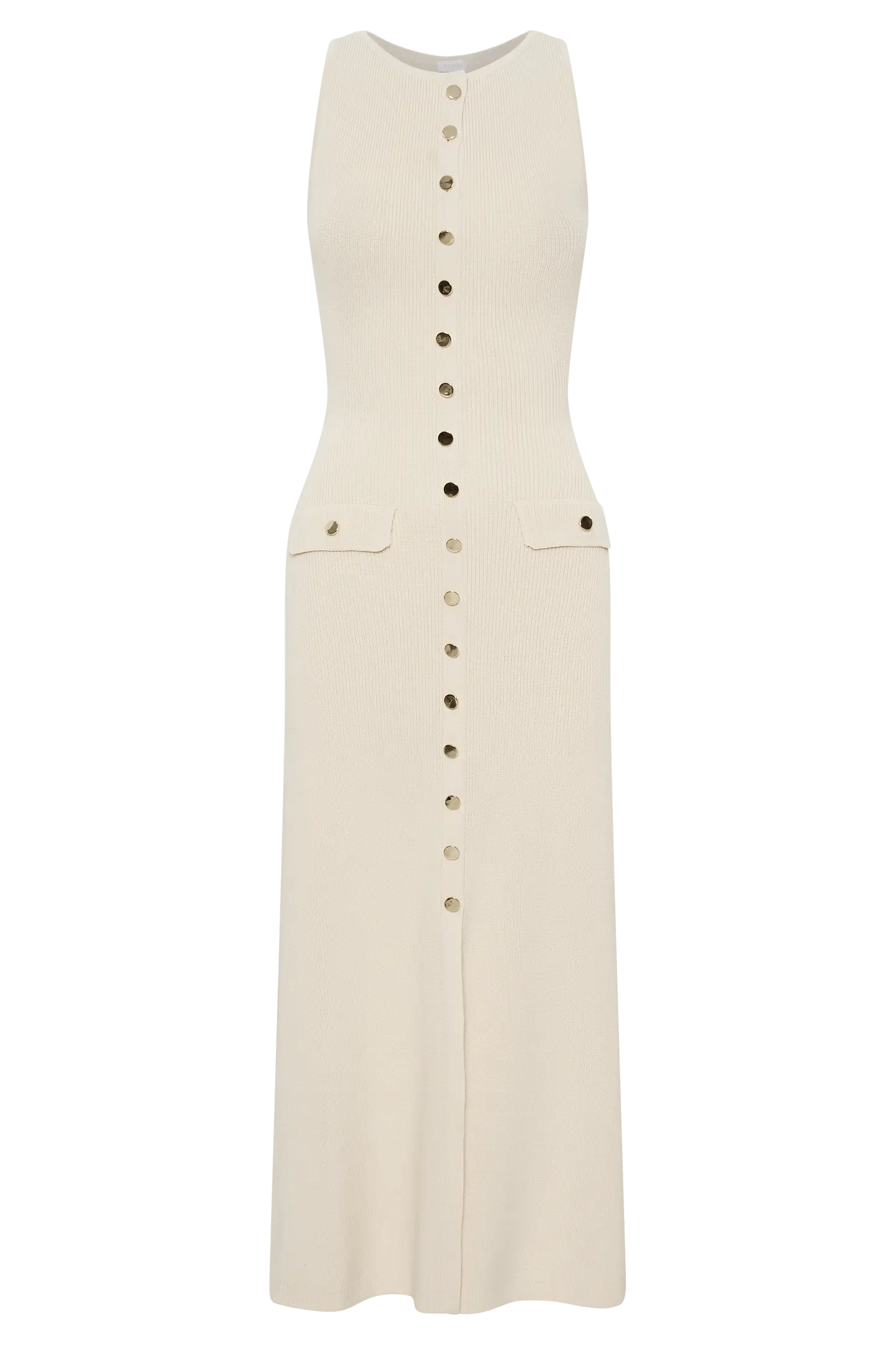 Elegant Knitted Sleeveless Long Maxi Dress - Gorgeous Feather