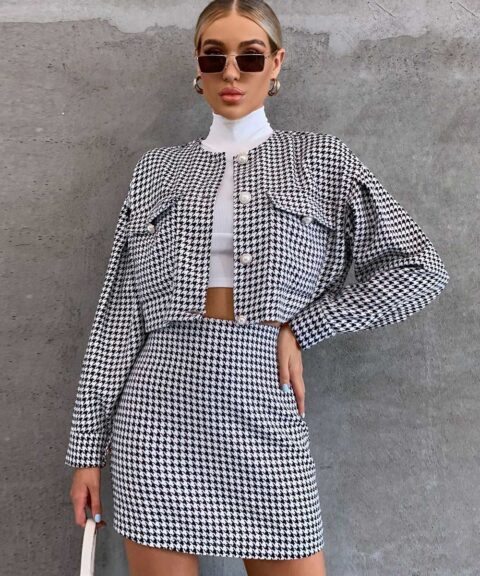 Formal Dress | Tight-Fitting Two-Piece Jacket Suit
