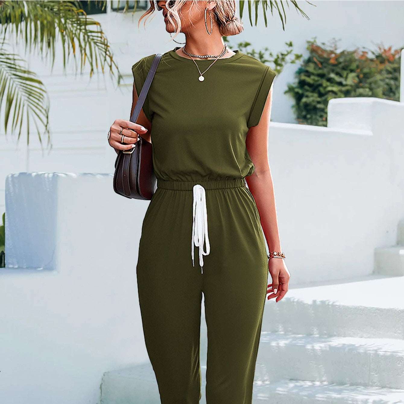 Jumpsuits | Sleeveless Casual Dress - Gorgeous Feather