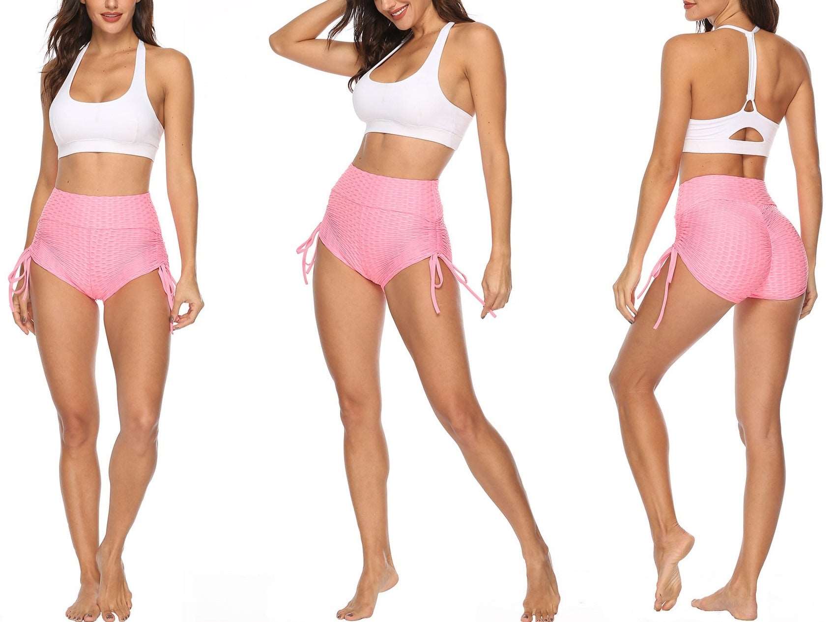 images Legging | Honeycomb Design Short Pants - Gorgeous Feather