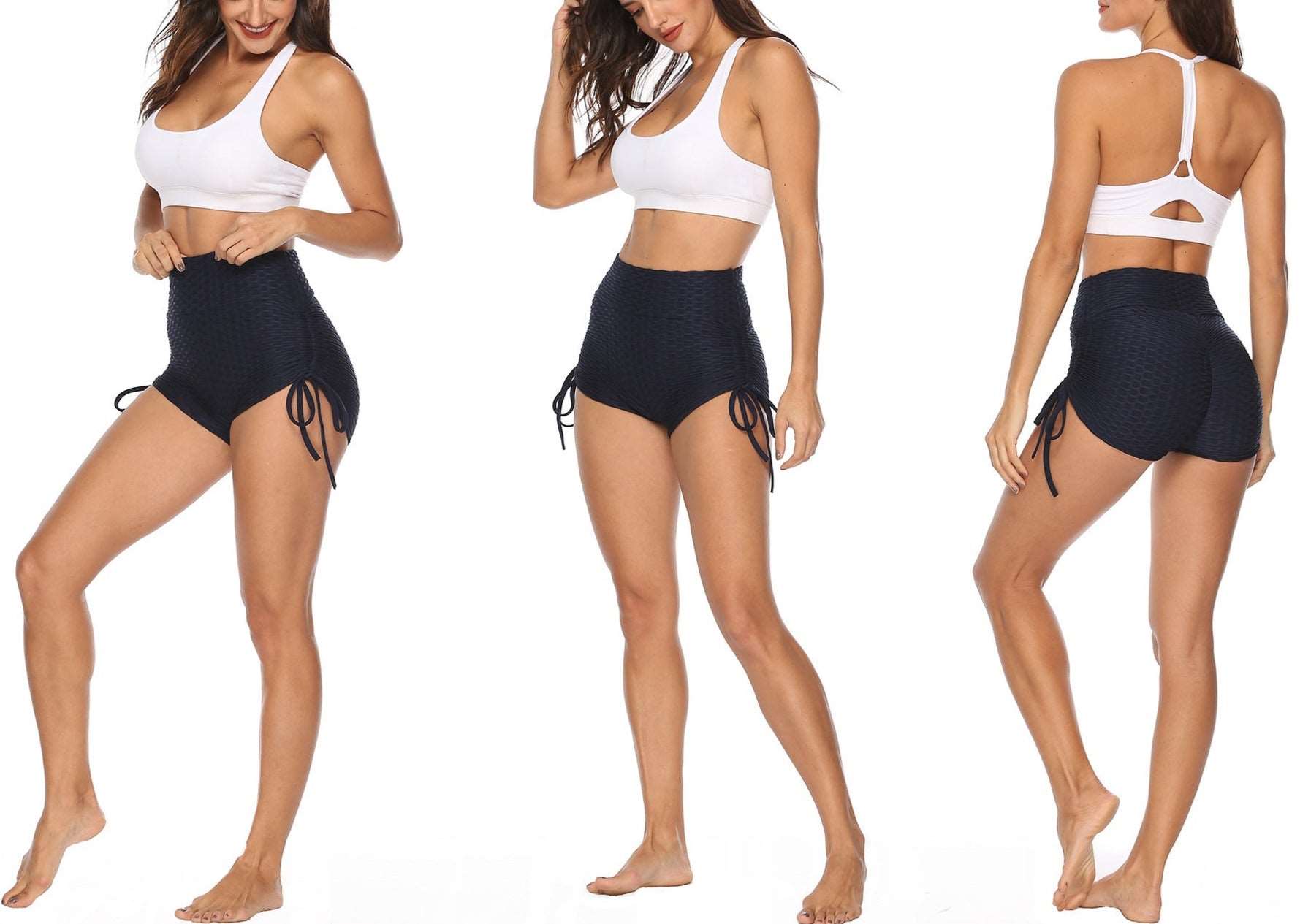 images Legging | Honeycomb Design Short Pants - Gorgeous Feather