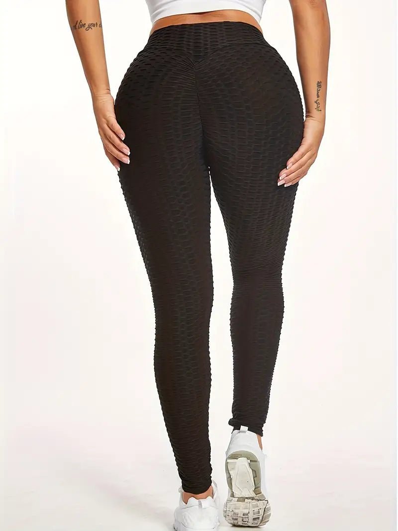 Leggings | Anti Cellulite Honeycomb Black - Gorgeous Feather