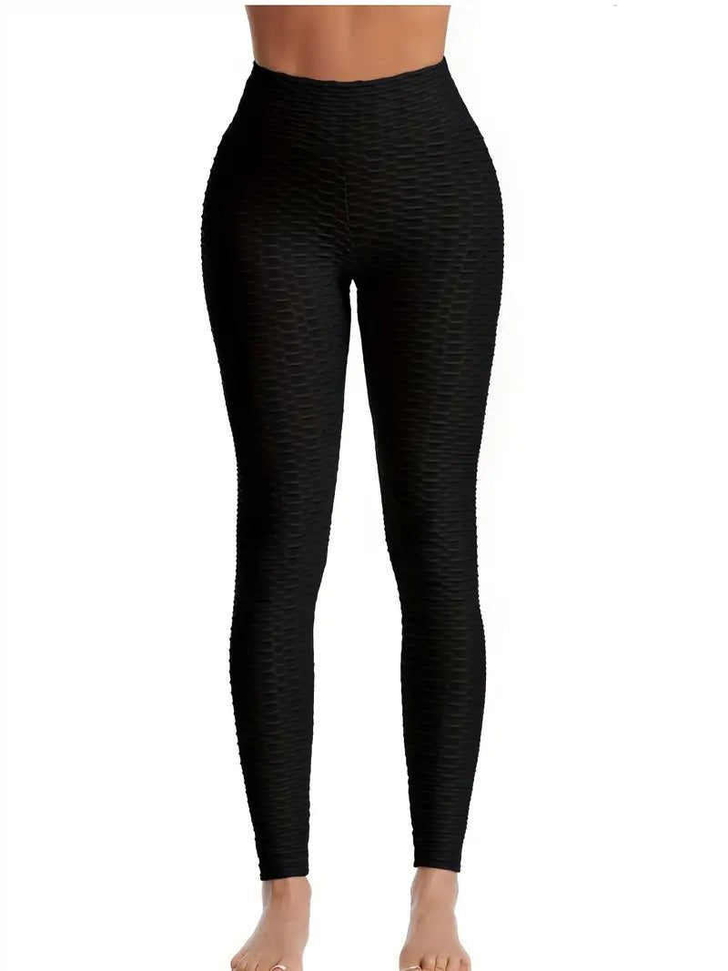 Leggings | Anti Cellulite Honeycomb Black - Gorgeous Feather