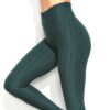 Leggings | Anti Cellulite Honeycomb Dark Green - Gorgeous Feather