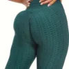 Leggings | Anti Cellulite Honeycomb Dark Green - Gorgeous Feather
