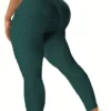Leggings | Anti Cellulite Honeycomb Dark Green - Gorgeous Feather