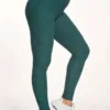 Leggings | Anti Cellulite Honeycomb Dark Green - Gorgeous Feather
