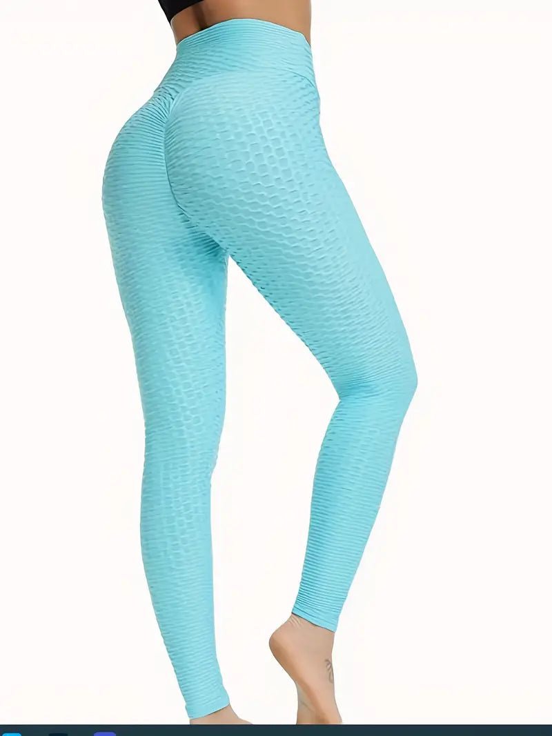 Leggings | Anti Cellulite Honeycomb Lake Blue - Gorgeous Feather
