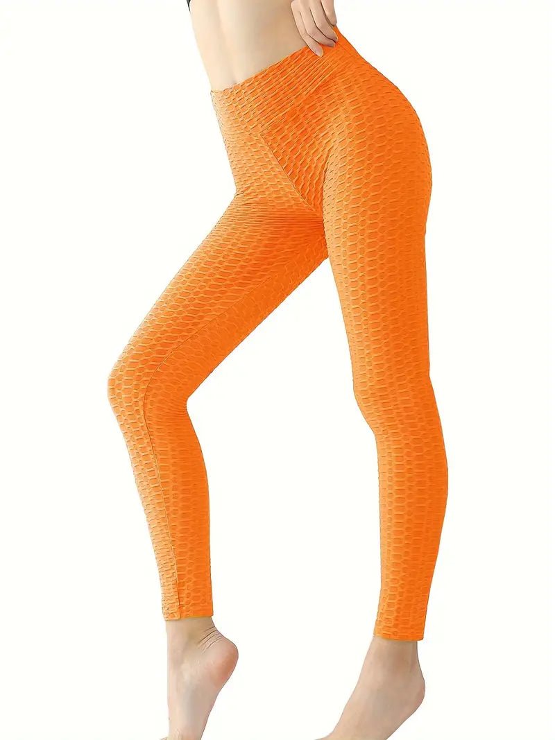 Leggings | Anti Cellulite Honeycomb Orange - Gorgeous Feather
