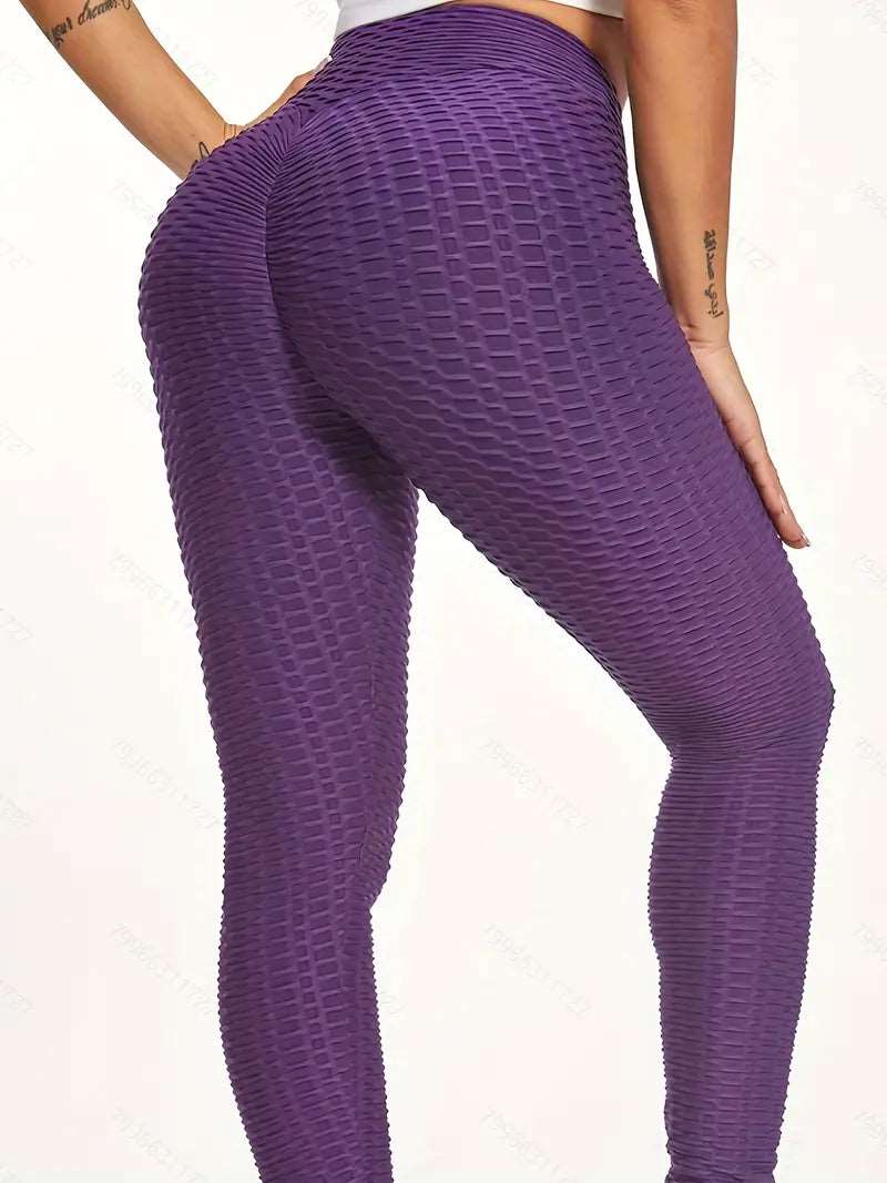 Leggings | Anti Cellulite Honeycomb Purple - Gorgeous Feather