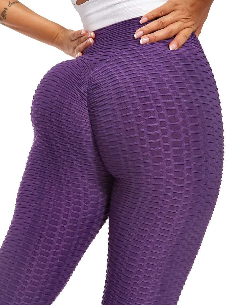 Leggings | Anti Cellulite Honeycomb Purple - Gorgeous Feather