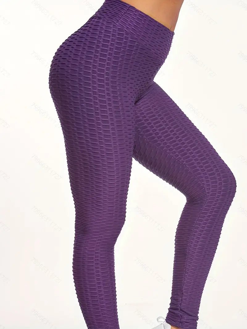 Leggings | Anti Cellulite Honeycomb Purple - Gorgeous Feather