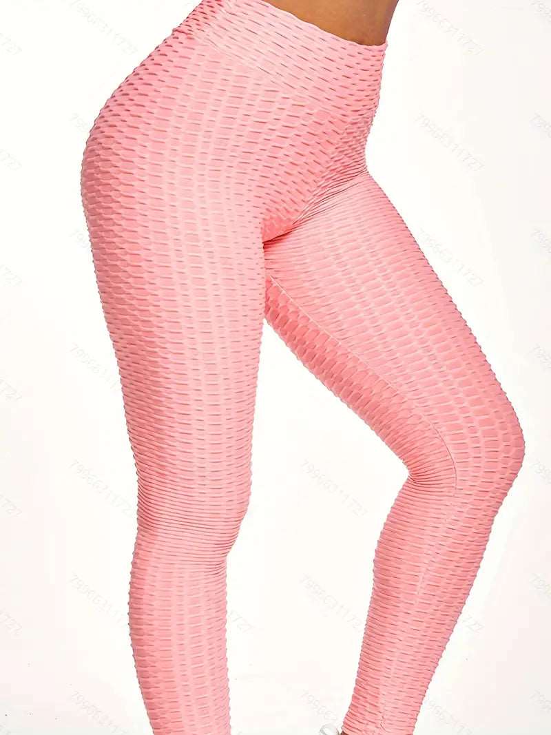 Leggings | Anti Cellulite Honeycomb Rose Red - Gorgeous Feather