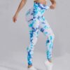 Legging | Seamless Leggings Tie - dye Printed - Gorgeous Feather
