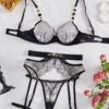 images Lingerie Set Gem Stud Underwear Set - Gorgeous Feather
