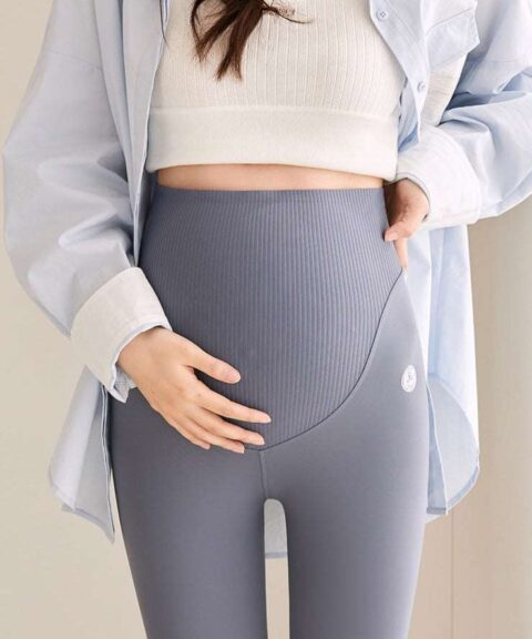 Maternity Dresses | Leggings Grayish Blue - Gorgeous Feather