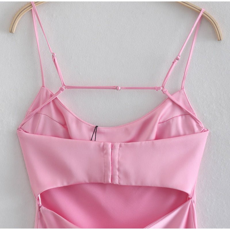 Maxi Dress | Elegant Satin Long Dress - Gorgeous Feather