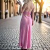 Maxi Dress | Elegant Satin Long Dress - Gorgeous Feather