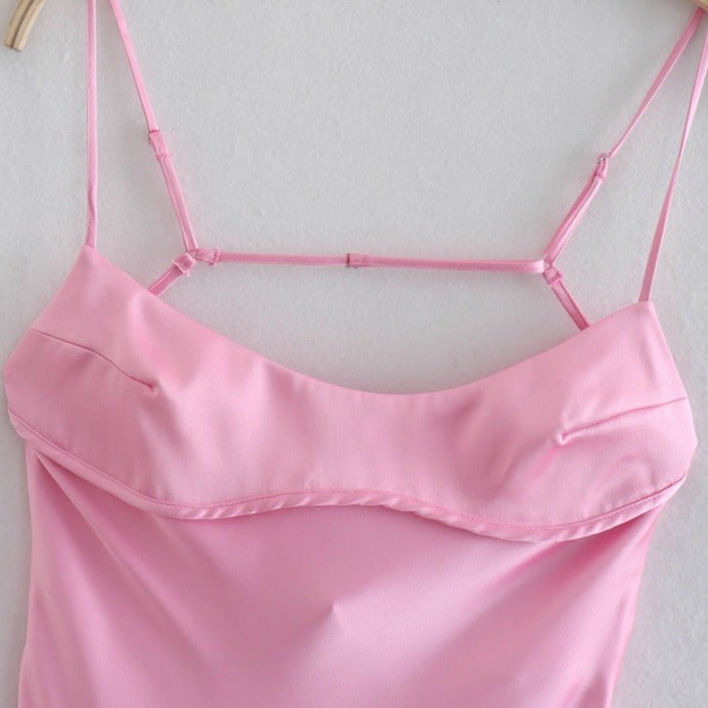 Maxi Dress | Elegant Satin Long Dress - Gorgeous Feather