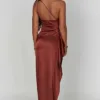 Maxi Dress | One - shoulder Backless Split - Gorgeous Feather