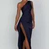 Maxi Dress | One - shoulder Backless Split - Gorgeous Feather