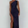 Maxi Dress | One - shoulder Backless Split - Gorgeous Feather