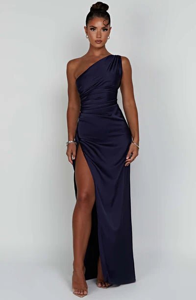 Maxi Dress | One - shoulder Backless Split - Gorgeous Feather