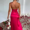 Maxi Dress | One - shoulder Backless Split - Gorgeous Feather