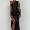 Maxi Dress | One - shoulder Backless Split - Gorgeous Feather