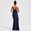 Maxi Dress | Strapless Split Mermaid Dress N/Blue - Gorgeous Feather