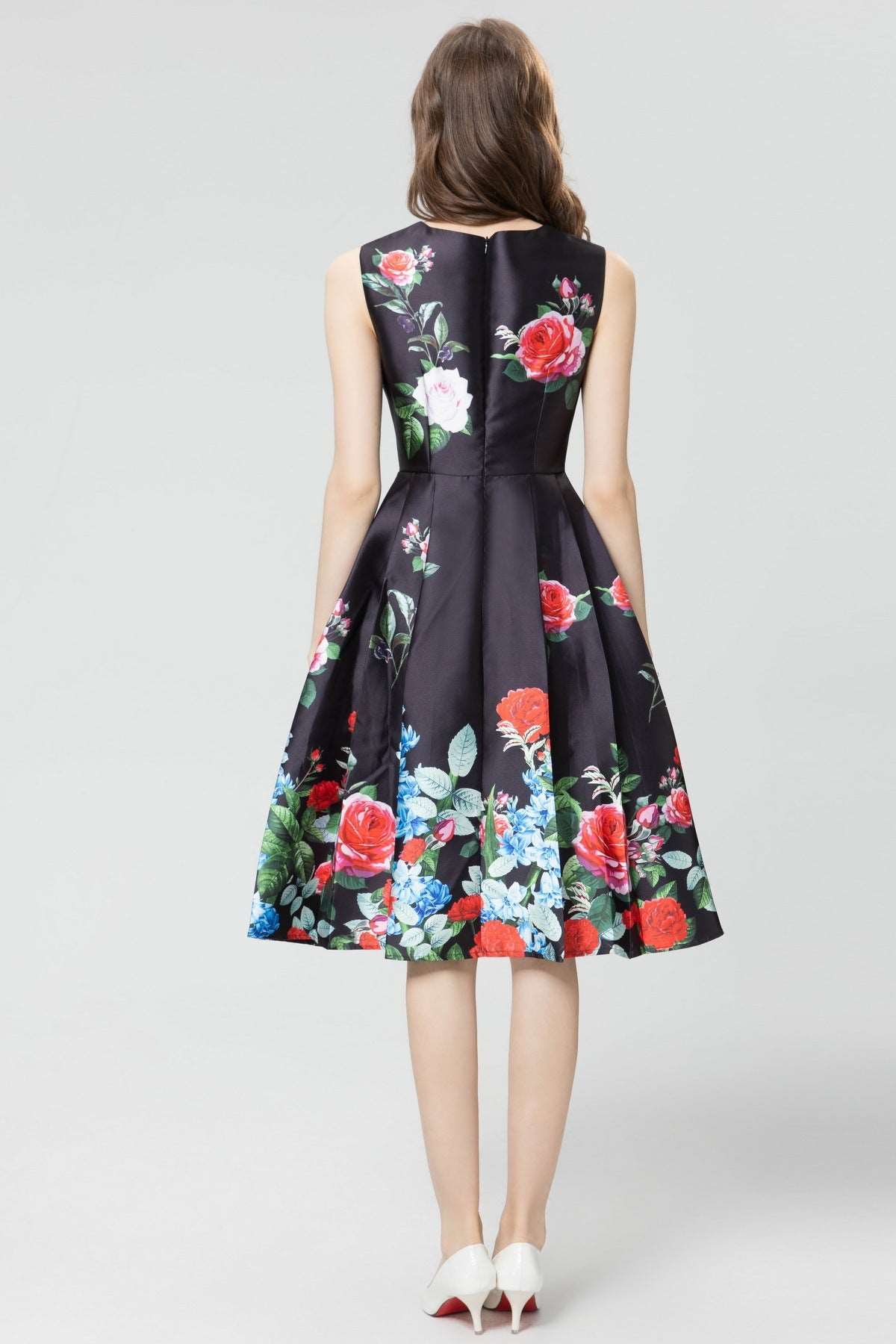 Midi Dress | Handmade Beaded Pleated Dress - Gorgeous Feather