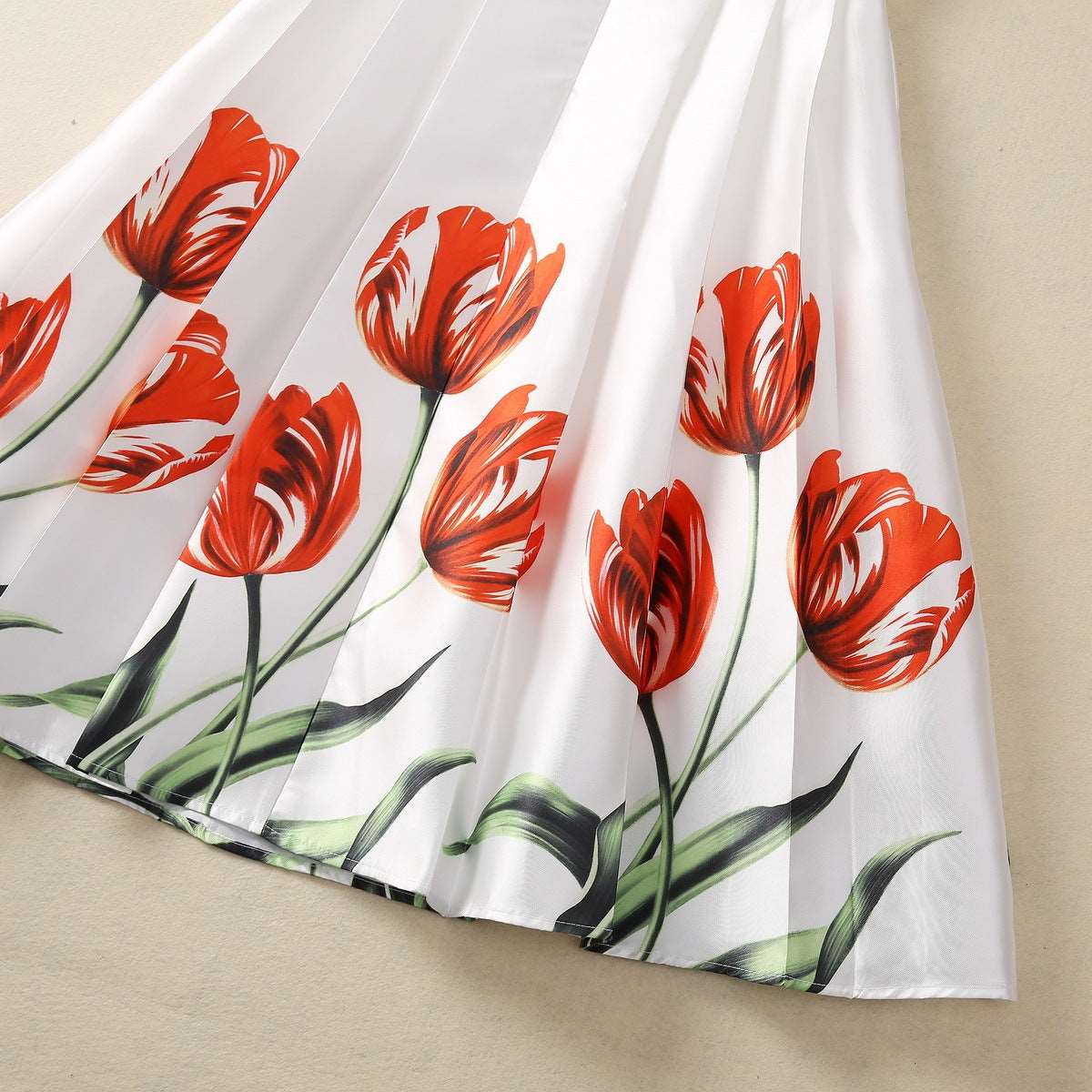 Midi Dress | Handmade Beaded Pleated Dress - Gorgeous Feather