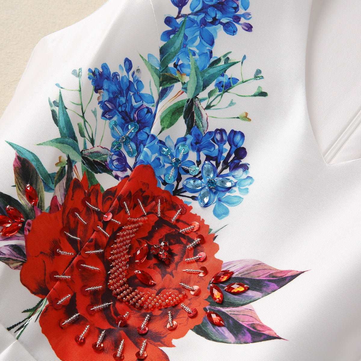 Midi Dress | Handmade Beaded Pleated Dress - Gorgeous Feather