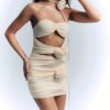 Mini Dress | SlimFashion Backless Bodycon Dress - Gorgeous Feather